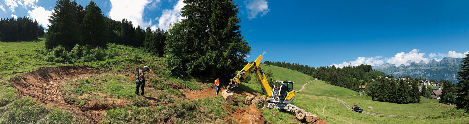 Seit 2017 sind am Flumserberg unter der Leitung von René Wildhaber vier Biketrails entstanden.