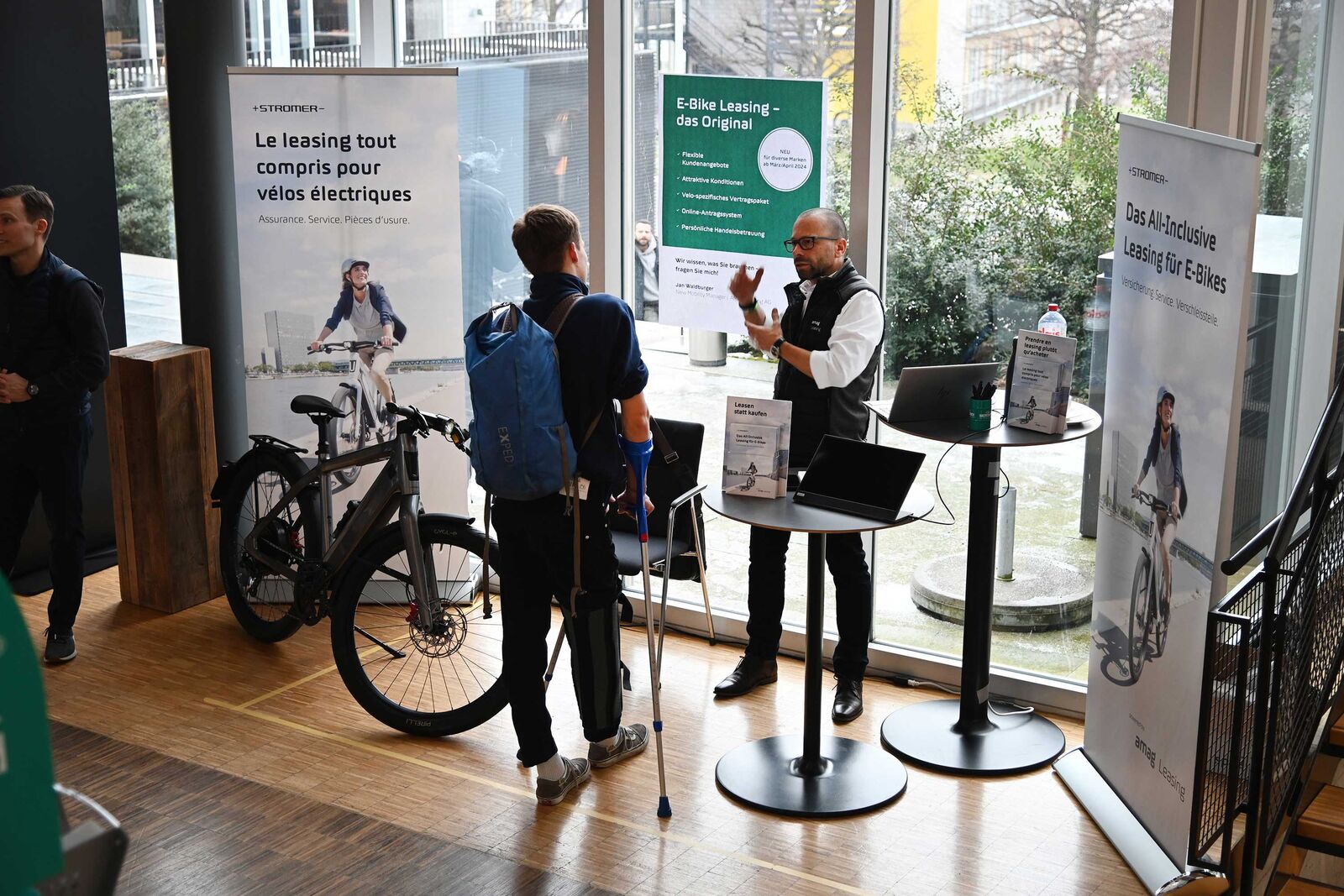 Firmen aus der Mobilitätsbranche informieren an der InfoTech über ihre Angebote.