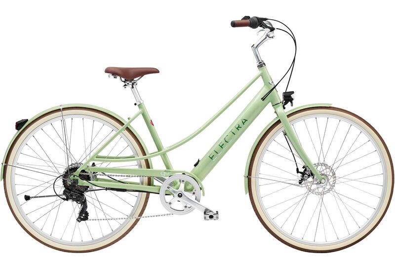 Das E-Bike mit sieben Gängen gibt es auch mit tieferem Einstieg.
