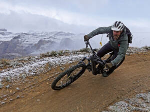 Im Skigebiet von Leukerbad wurde ein abwechslungsreicher Bike-Trail angelegt.